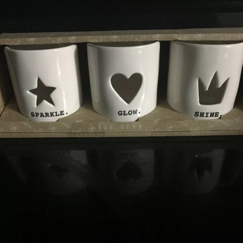 Rae Dunn Candle holder Votive Set of 3